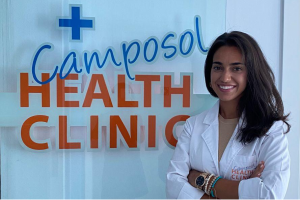 Maria Sanches Gare at the camposol health clinic
